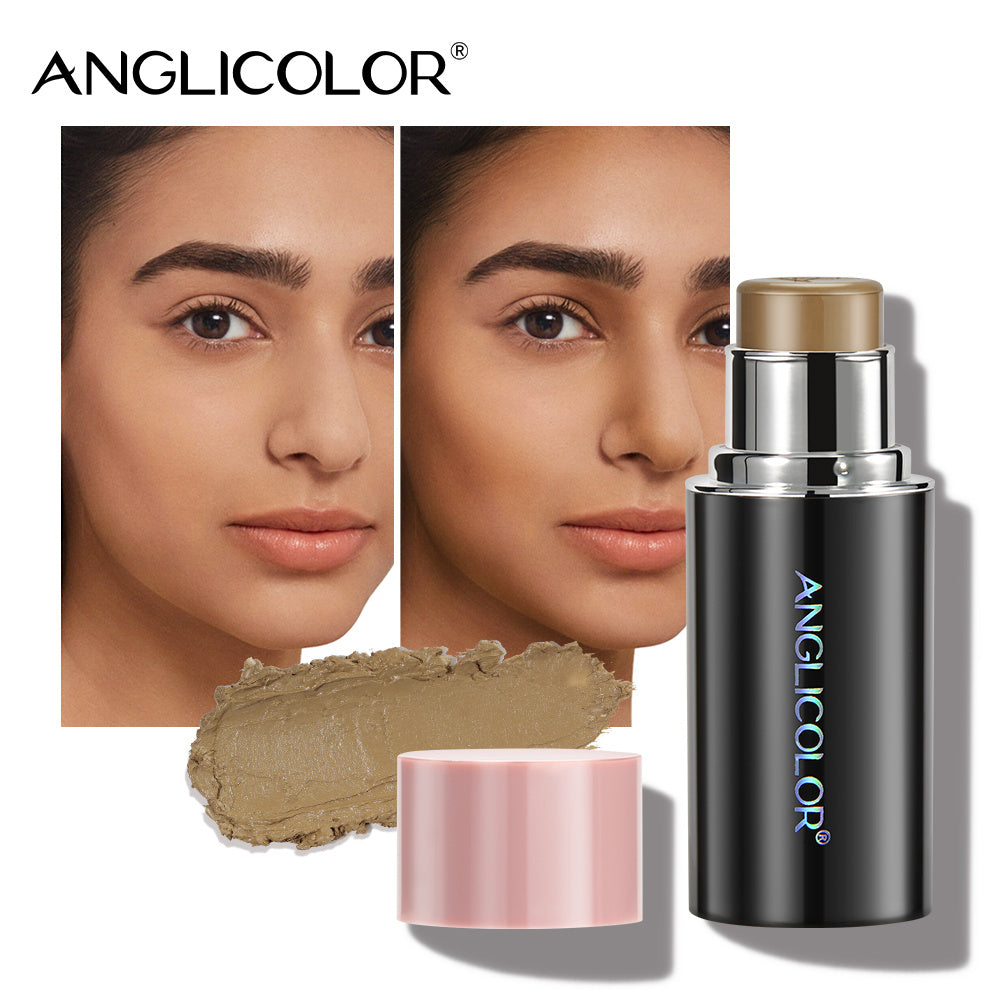 Anglicolor Highlighter Long Lasting,Contour Stick Makeup Naturally,Blush Makeup Smoothing,High Color Rendering,Easy To Mix,Vegan & Cruelty-Fre