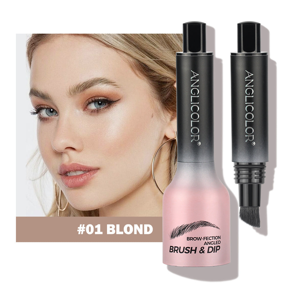 Brow-Fection Angled Liquid Brush Eyebrow Pencil Liquid Eyebrow Enhancer Easy To Color Long-Lasting Quick-Drying