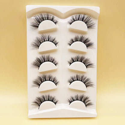 Mink Eyelashes Eye Tail Lengthening Natural Eyelashes Flat False