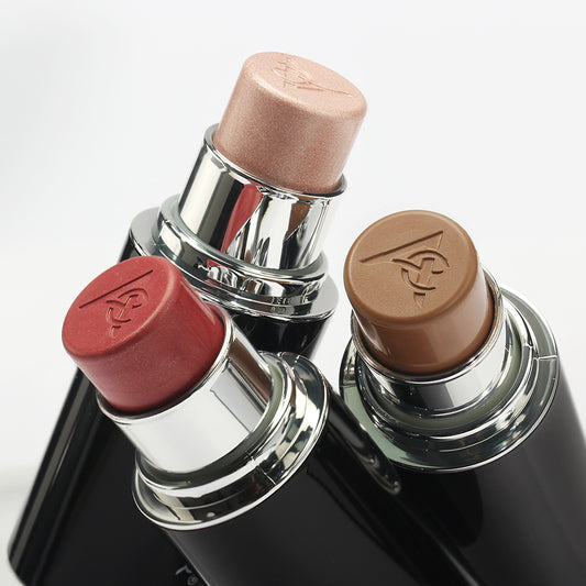 Anglicolor Highlighter Long Lasting,Contour Stick Makeup Naturally,Blush Makeup Smoothing,High Color Rendering,Easy To Mix,Vegan & Cruelty-Fre
