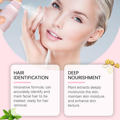 Hair Identifier Spray For Face Shaving, Skin Body Hair Identifying Spray With Razors,Hair Identifier Spray For Face Dermaplaning, Women Dermaplaning Tool For Face